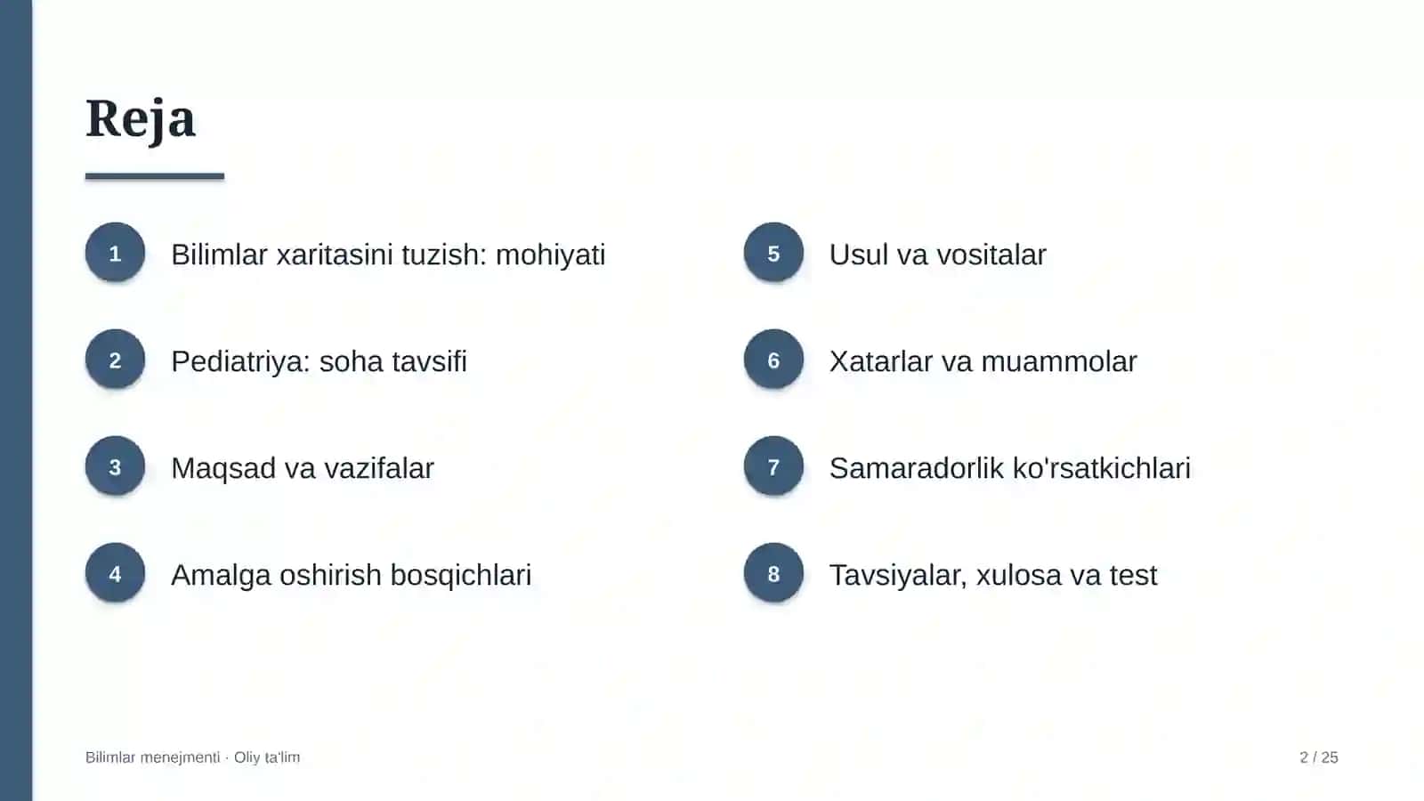 Pediatriyada bilimlar xaritasini tuzish 2