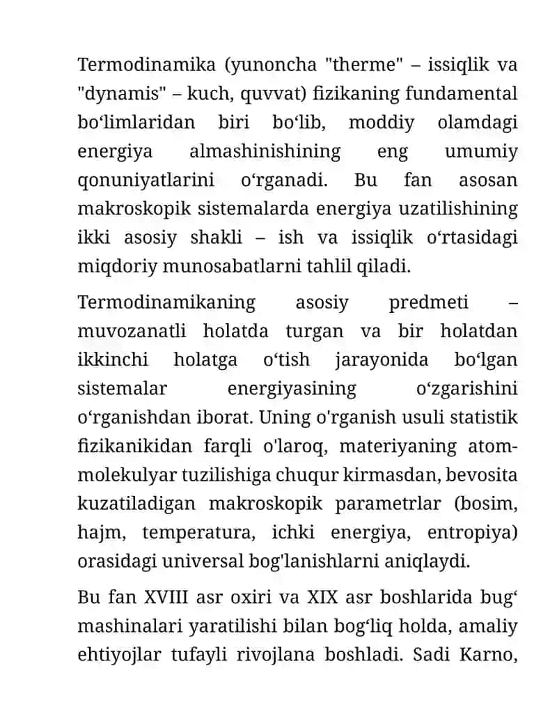 Termodinamika asoslari 2