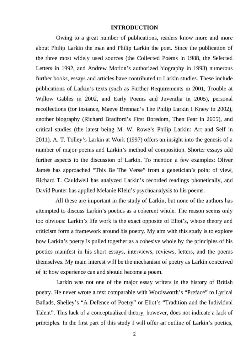 Philip Larkin: Contemporary English Poet and Novelist 2