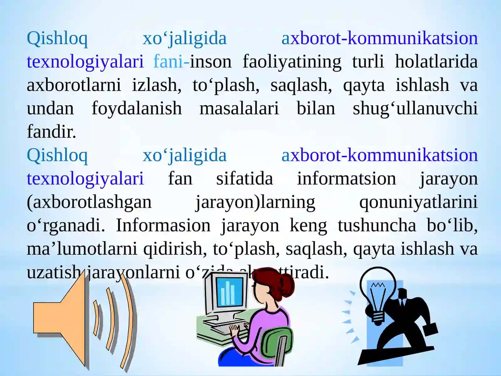 Qishloq xo‘jaligida axborot-kommunikatsion tеxnоlоgiyalаri fаni 2