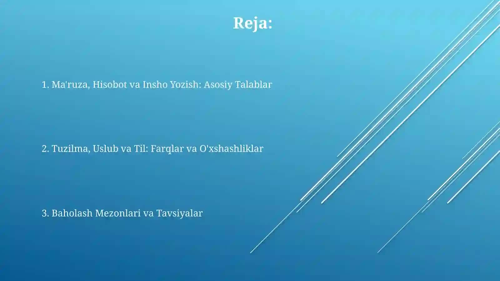 Maruza daklat va referat yozish uchun qoyiladigan talablar 2