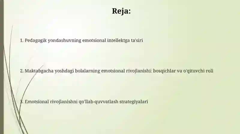 Maktabgacha yoshdagi bolalarda emoysional intellektning rivojlanishida pedagog munosabatining tasiri 2