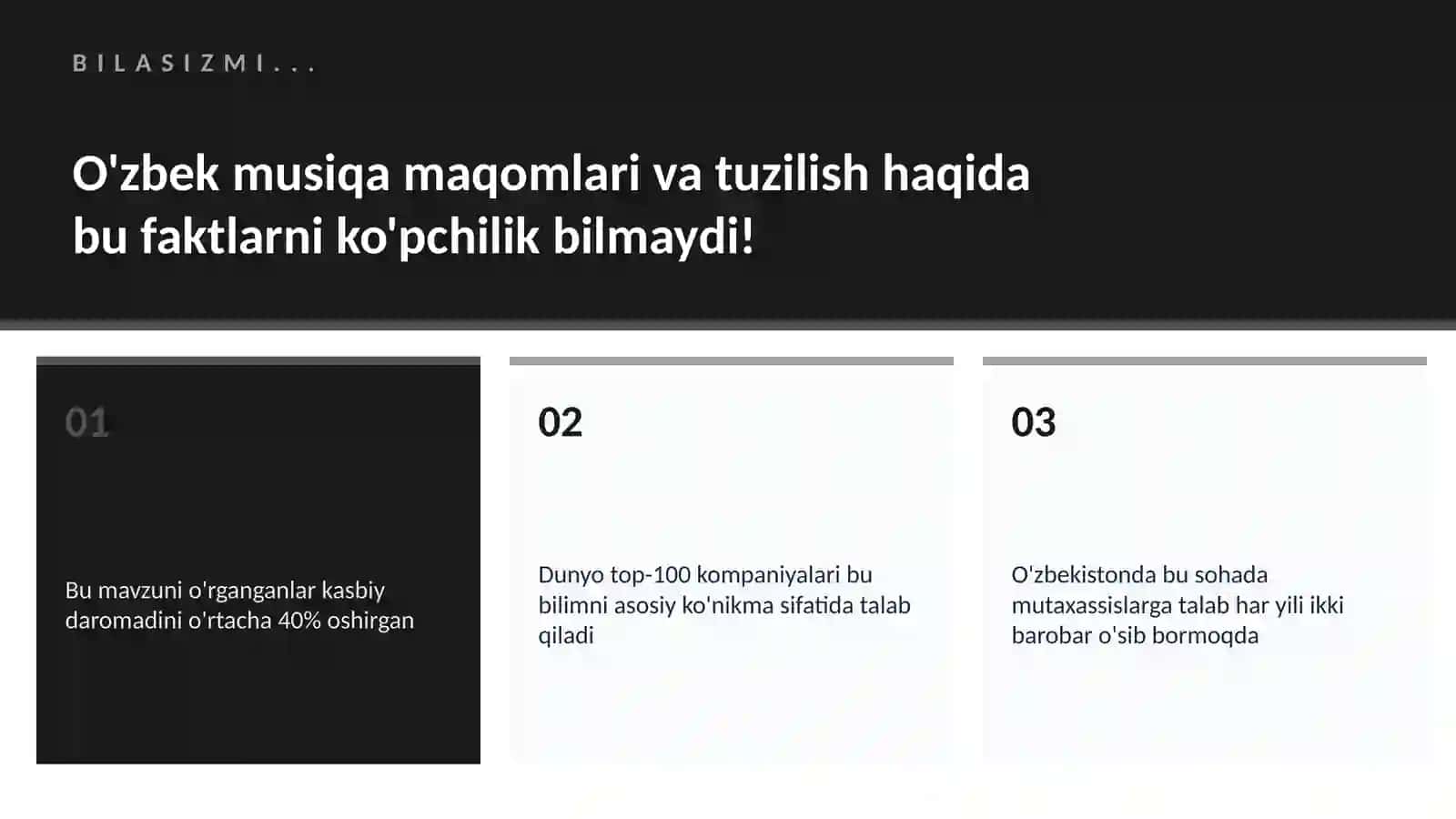 MUSIQA VA AUDIO TEXNOLOGIYALAR 2
