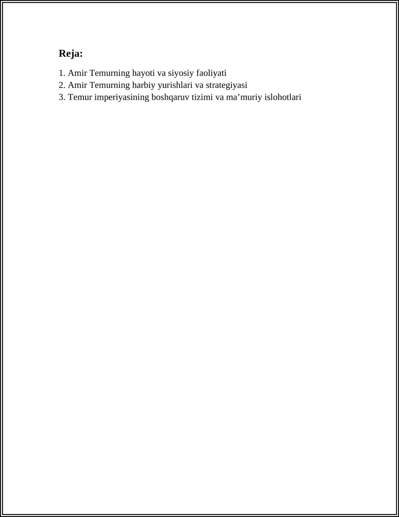 AMIR TEMUR HAQDA REFERAT 2