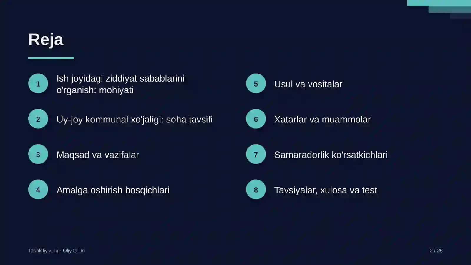 uy joy kommunal xo'jaligida ish joyidagi ziddiyatlarning sabablarini o'rganish 7560 2