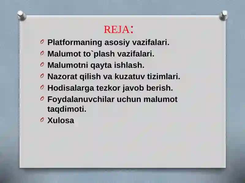 Yer nazorat platformasi 2