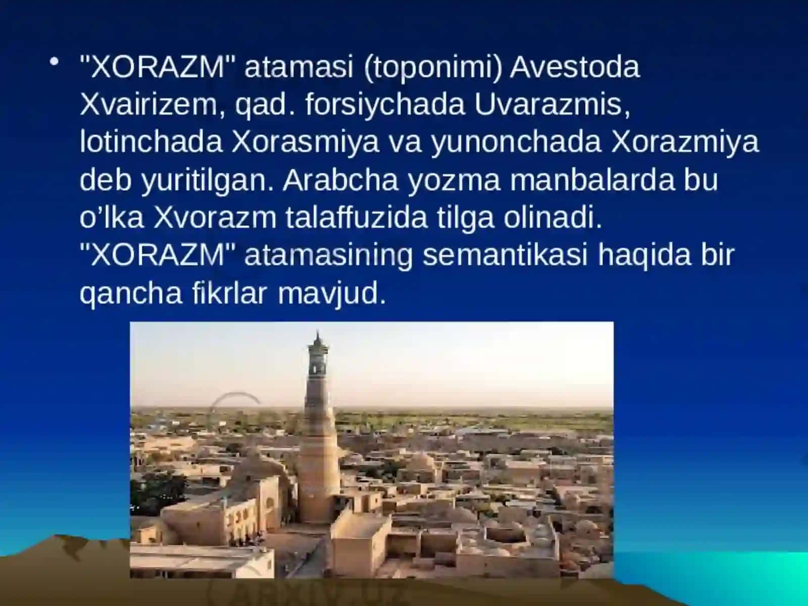 XORAZM MADANIYATI 2