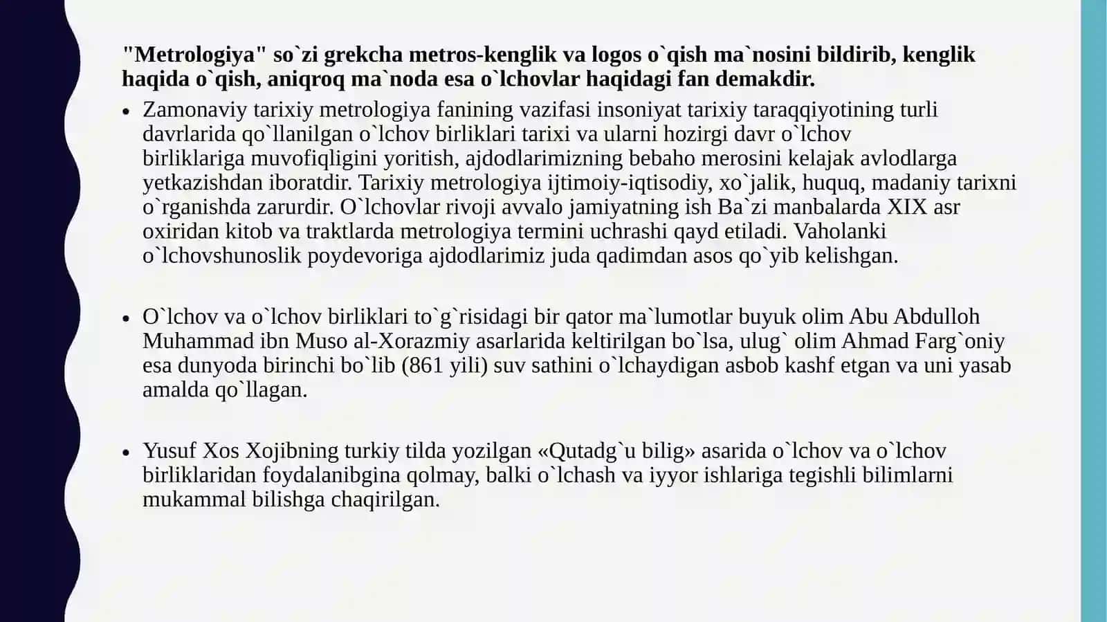Miqdorlarning qadimiy va turli xalqqlarga oid nostandart o'lchov birliklari 2