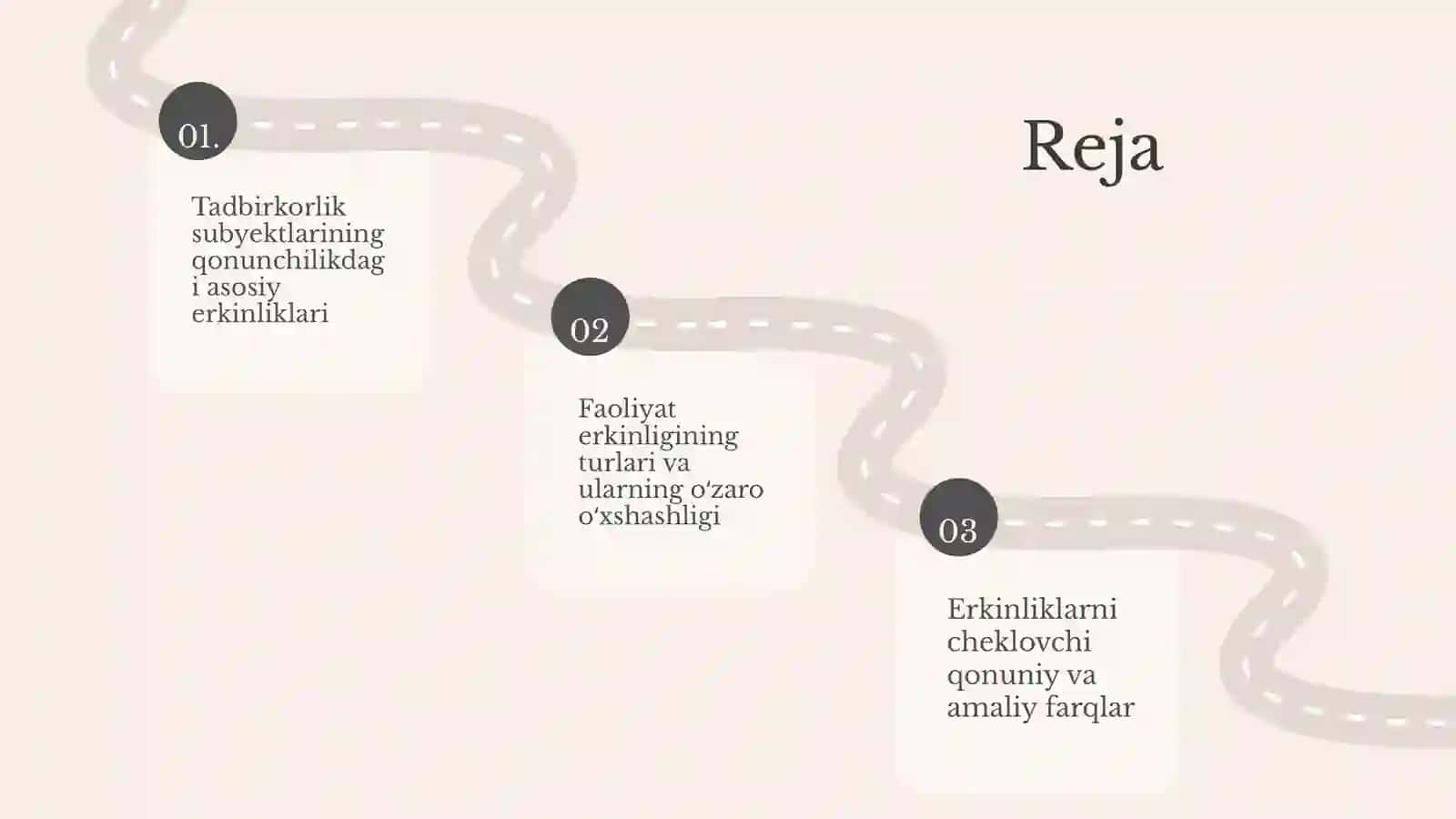 Tadbirkorlik subyektlarining qonunchilikda man etilmagan har qanday faoliyatni amalga oshirish erkinligi kafolatlari tushunchasi va turlarining o‘zaro o‘xshash hamda farqli jihatlari 2