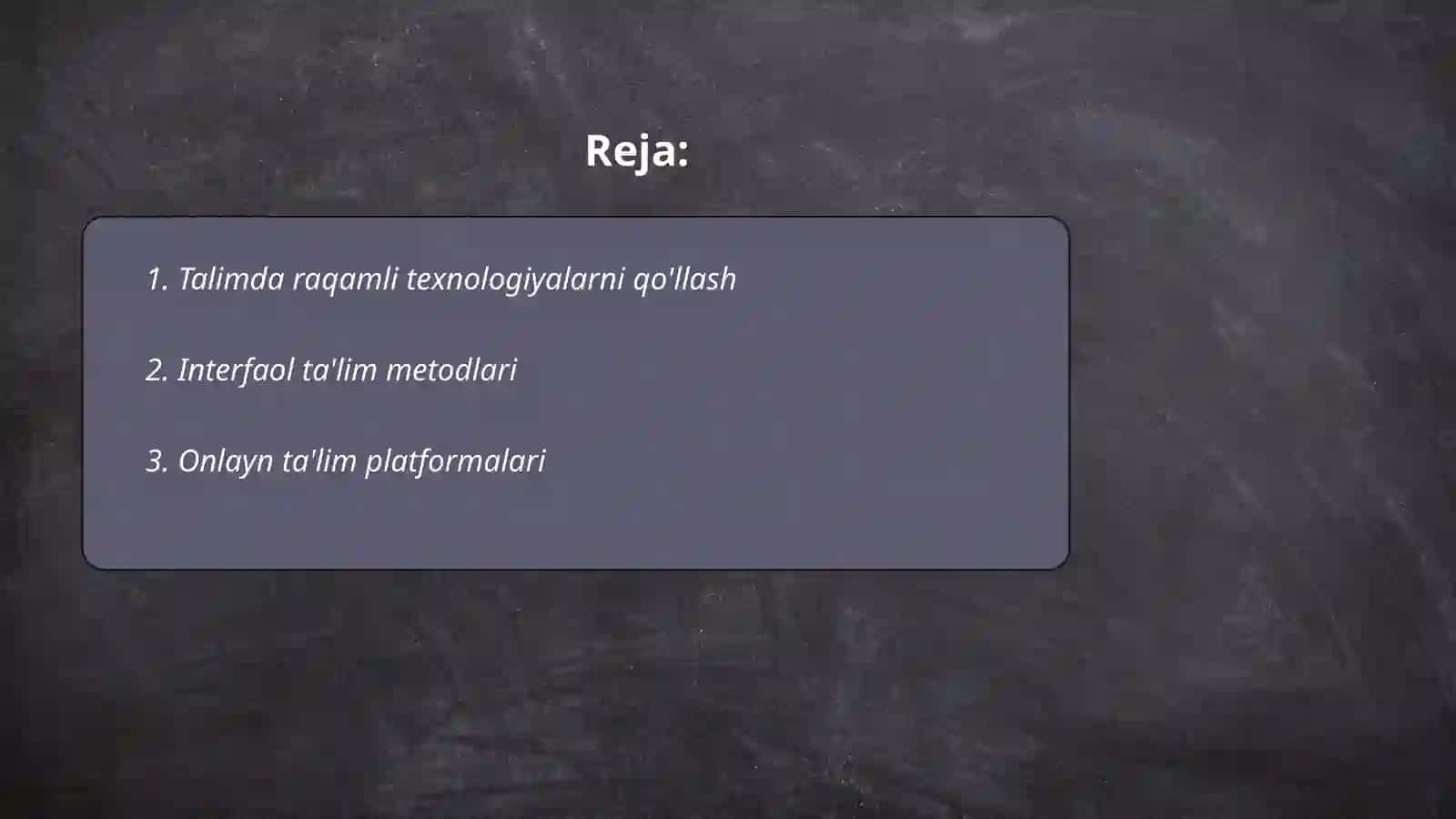 Talimning zamonaviy vositalariga asoslangan interfaol darslarni loyihalashtirish 2