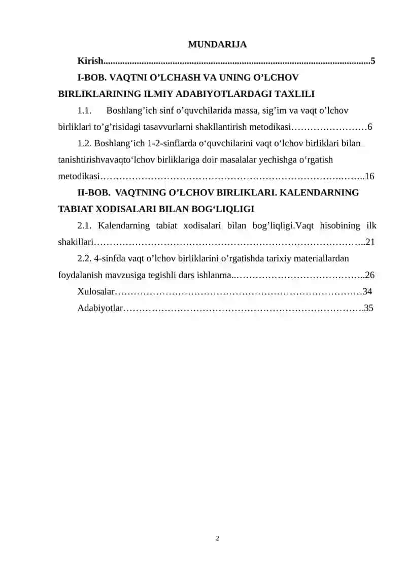 4-SINFDA VAQT O’LCHOV BIRLIKLARINI O’RGATISHDA TARIXIY MATERIALLARDAN FOYDALANISH...docx 2