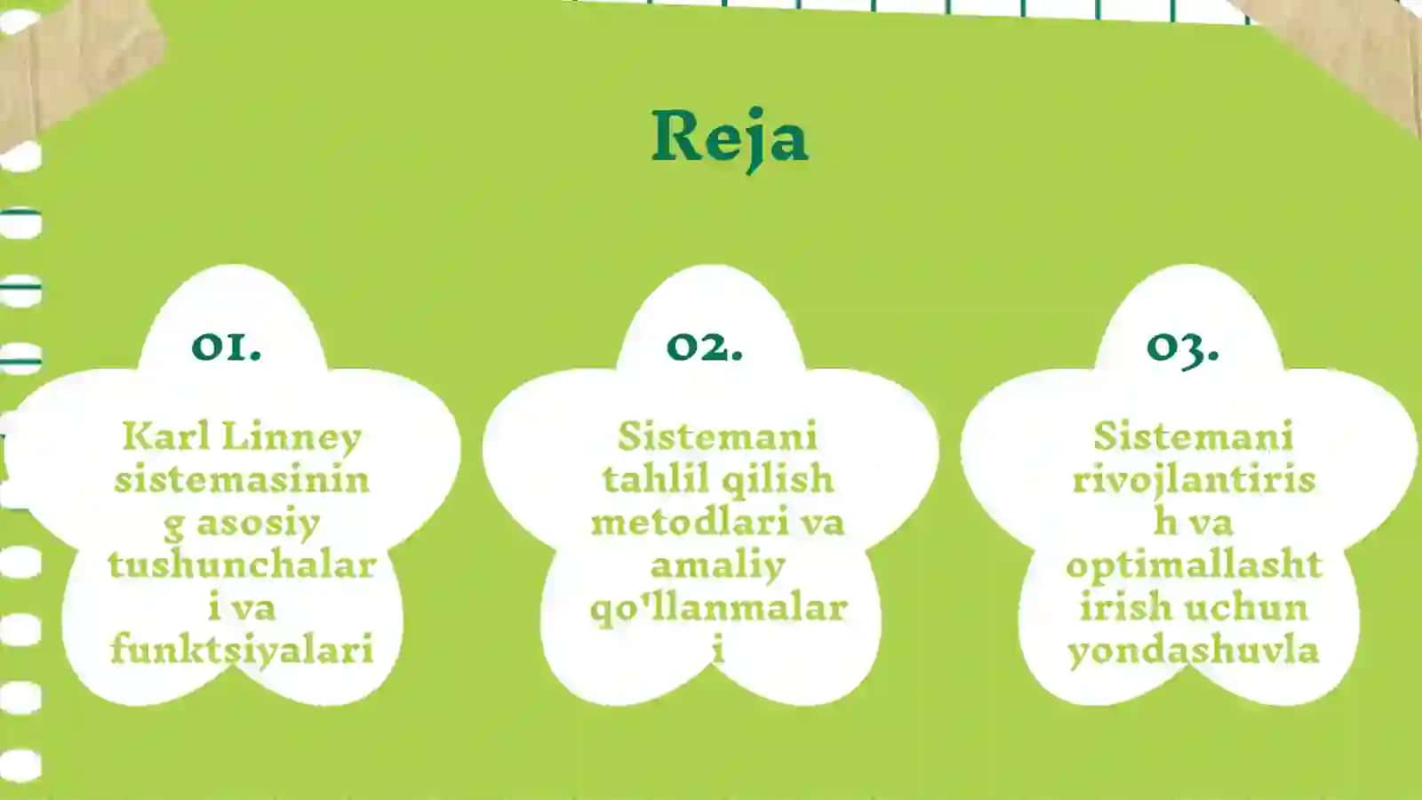Karl Linney sistemasi va uning tahlili 2