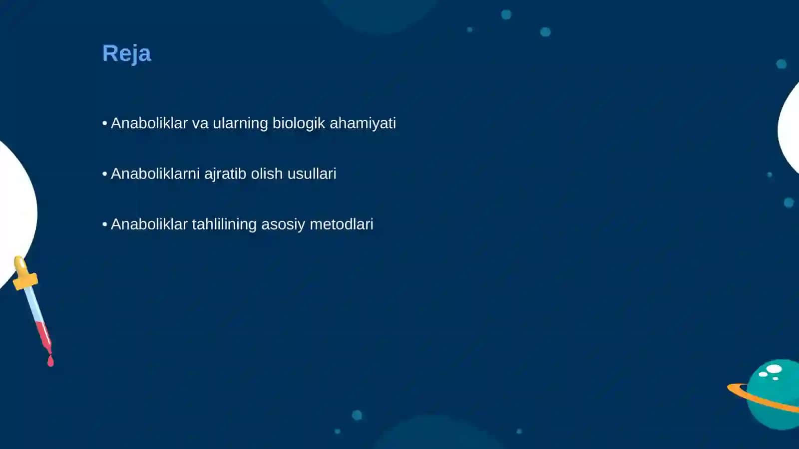 Anaboliklar biologik obyektdan ajratib olish va tahlil qilish 2