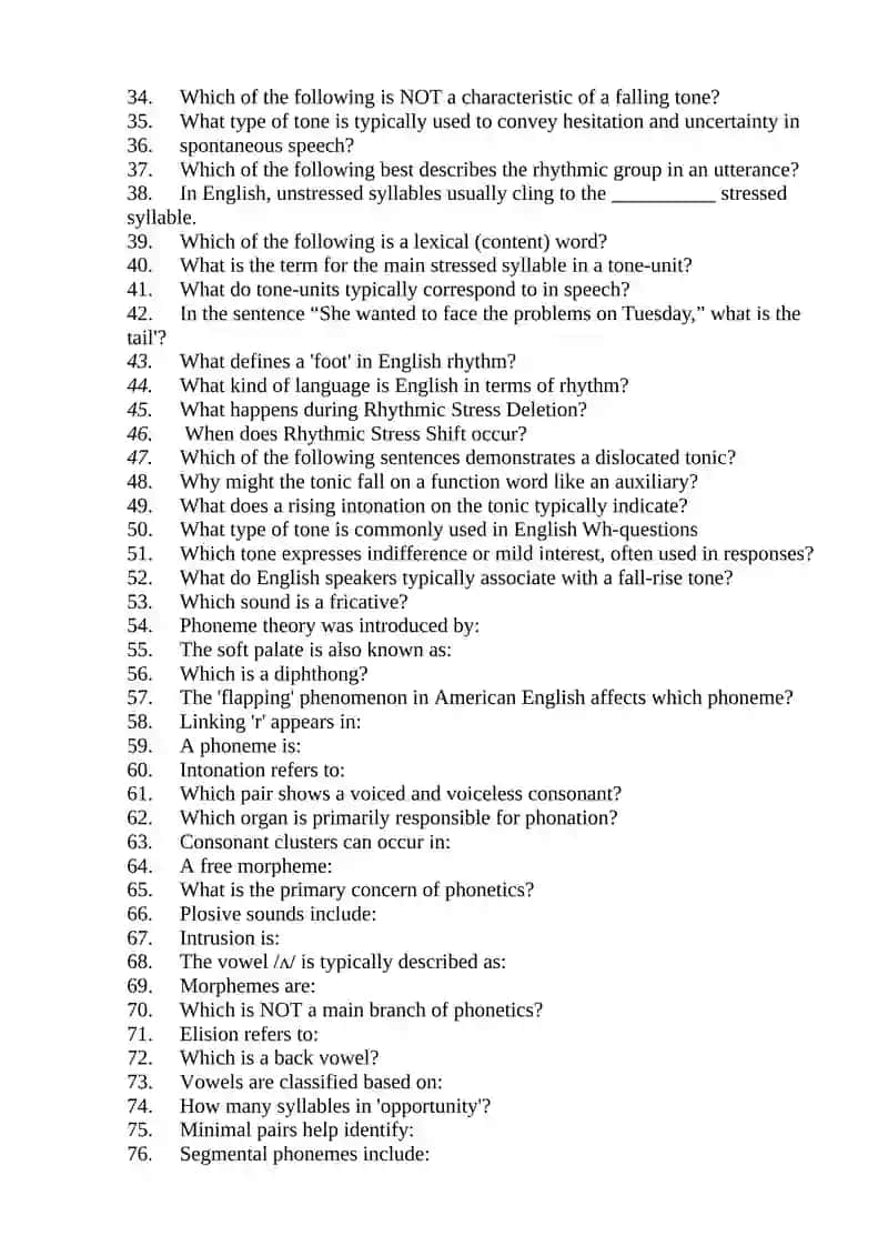 FINAL TEST ON THEORETICAL PHONETICS 2