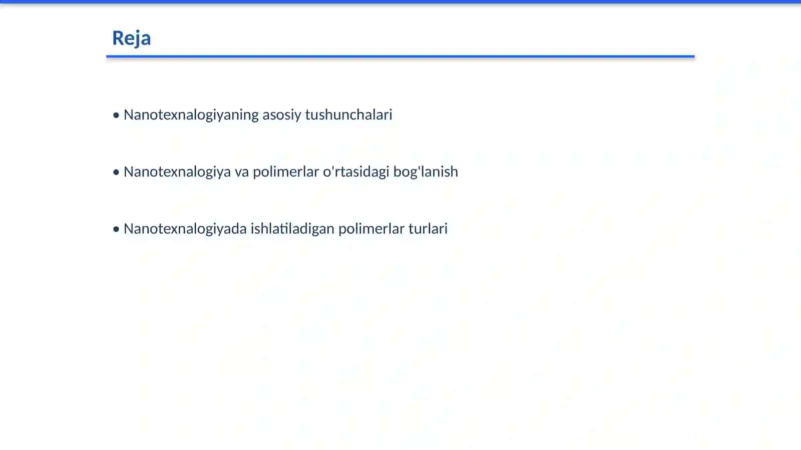 Nanotexnalogiya va u asosida polimerlar sintez qilish usullari 2