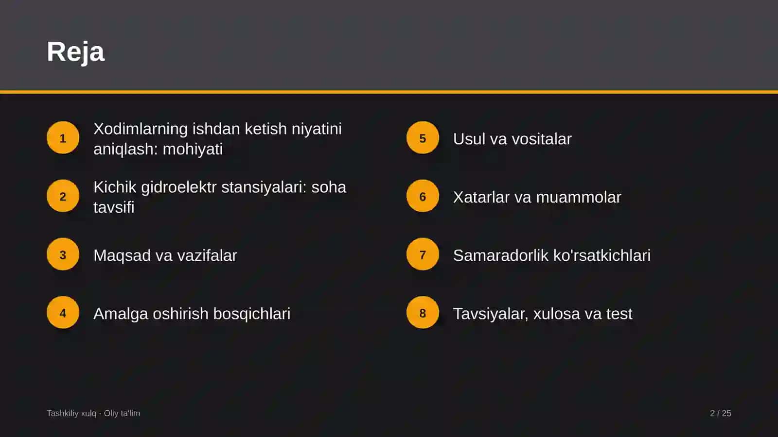 Kichik gidroelektr stansiyalarida xodimlarning ishdan ketish niyatini aniqlash 2