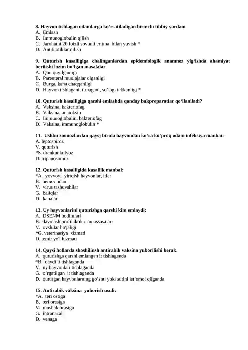 №6 Quturishning infeksiyalarning umumiy tavsifi, etiologiyasi, epidemiologiyasi, profilaktikasi va epidemiyaga qarshi chora-tadbirlarni olib borish 2