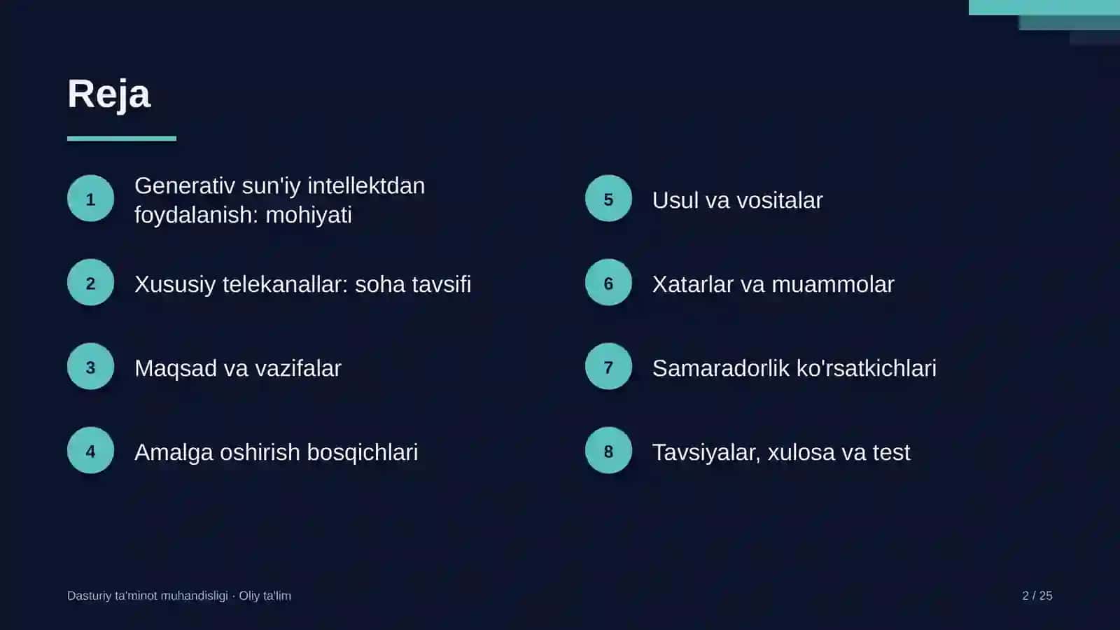 Xususiy telekanallarda generativ sun'iy intellektdan foydalanish 2