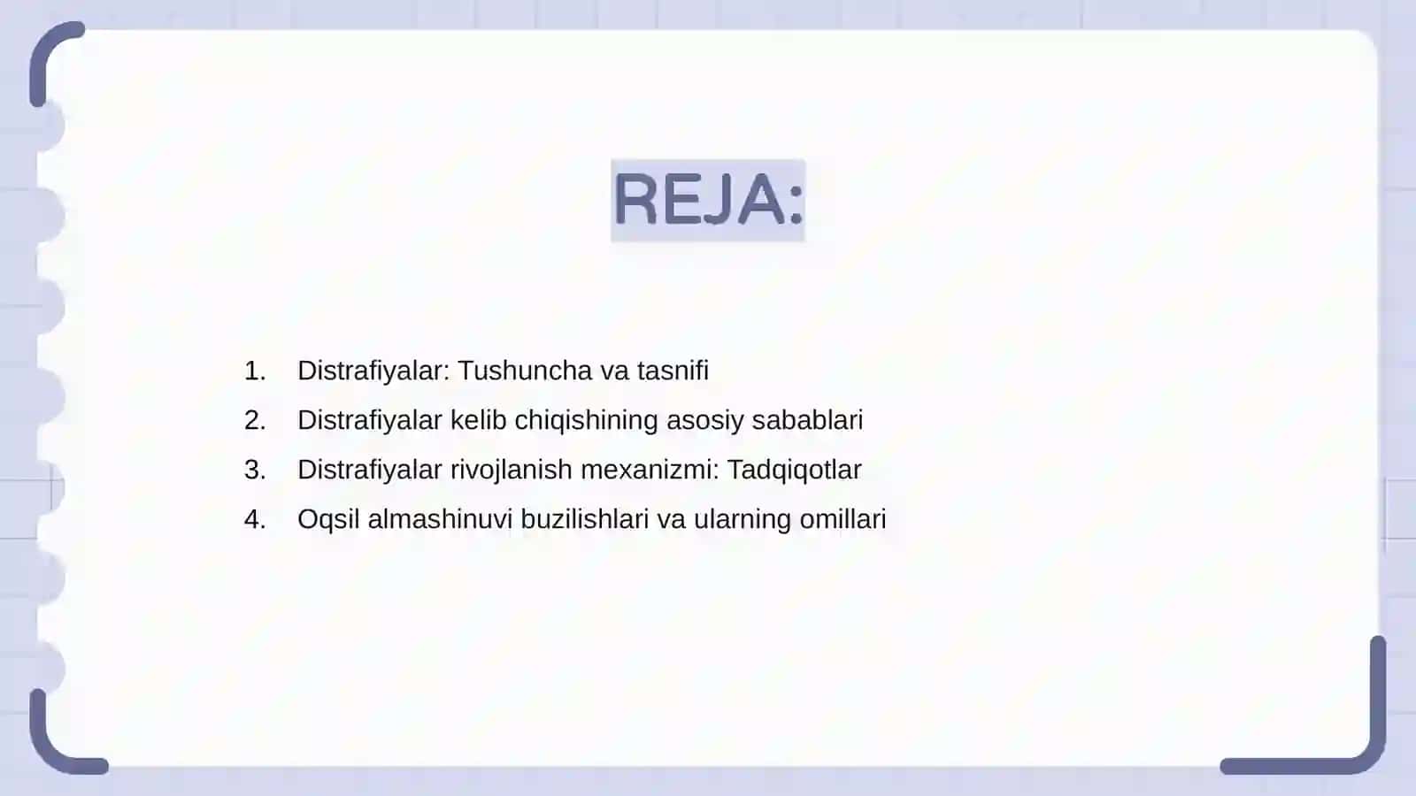 Distrafiyalar: Tushuncha va tasnifi 2