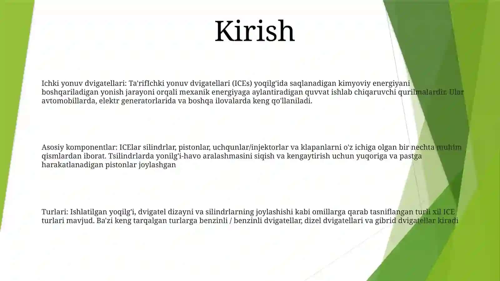 Ichki Yonuv Dvigateli 2