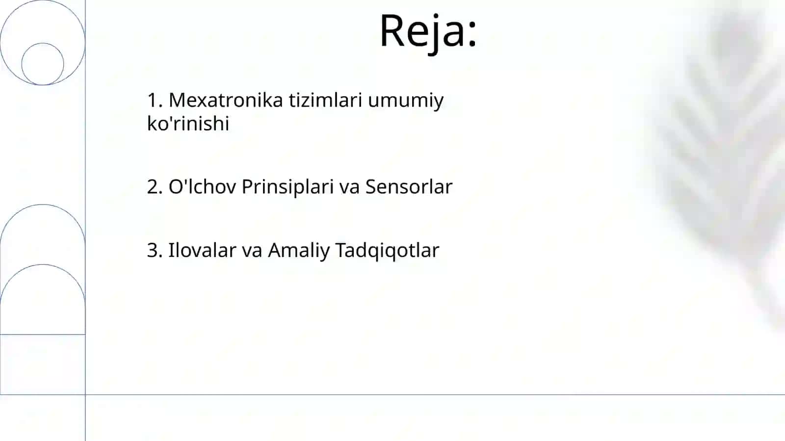 Mexatroʻnika va oʻlchash tehnikasi 2