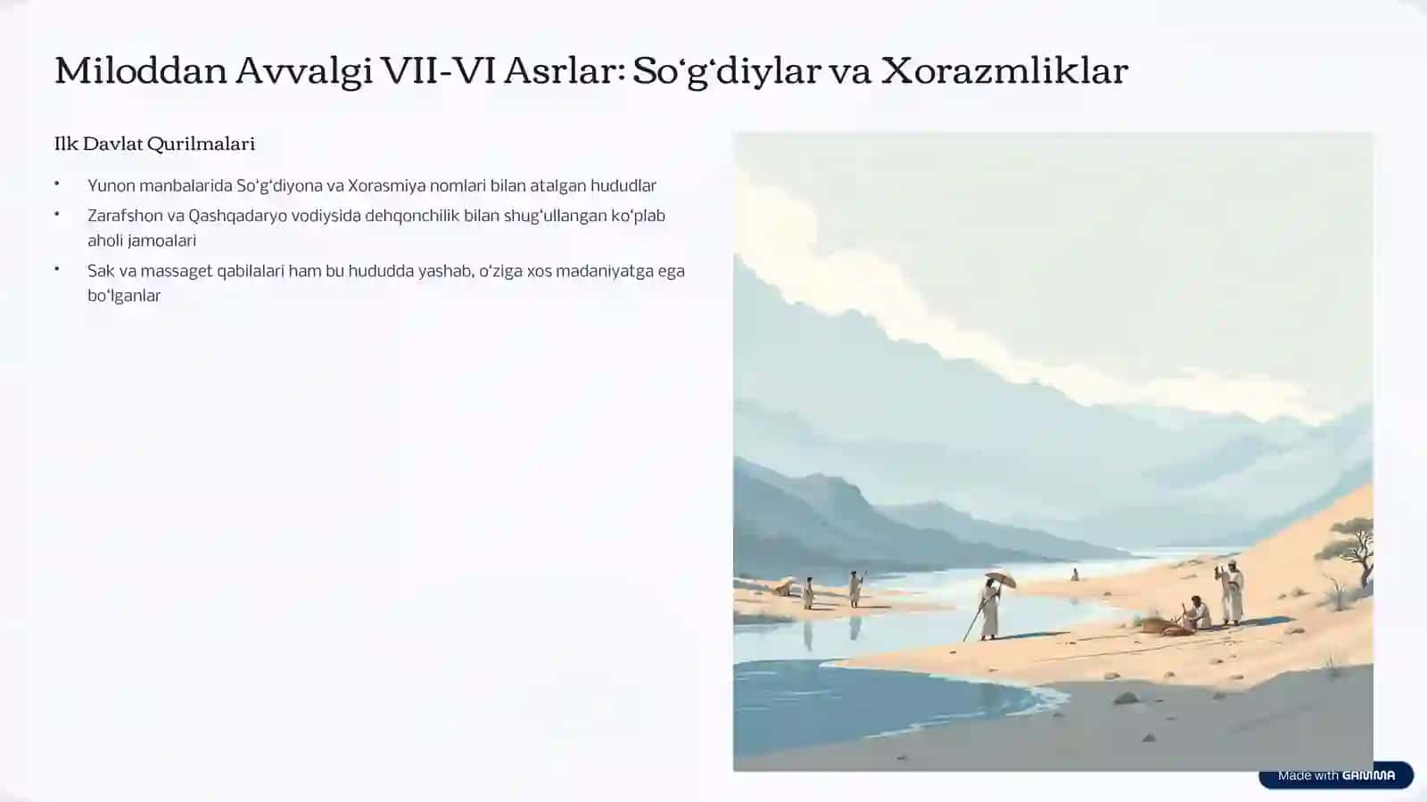 O'zbekiston hududagi ilk davlatlar 2