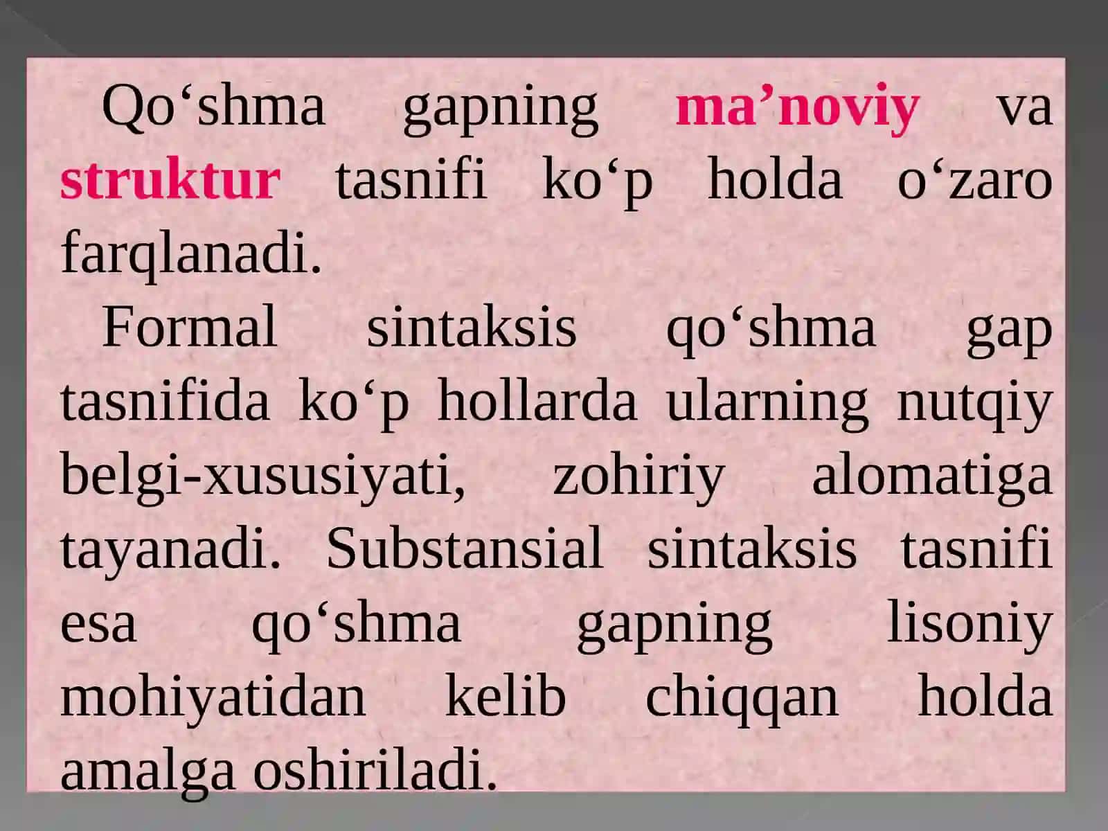 Qo‘shma gapning ma’noviy va funksional munosabati-ga ko‘ra turlari 2