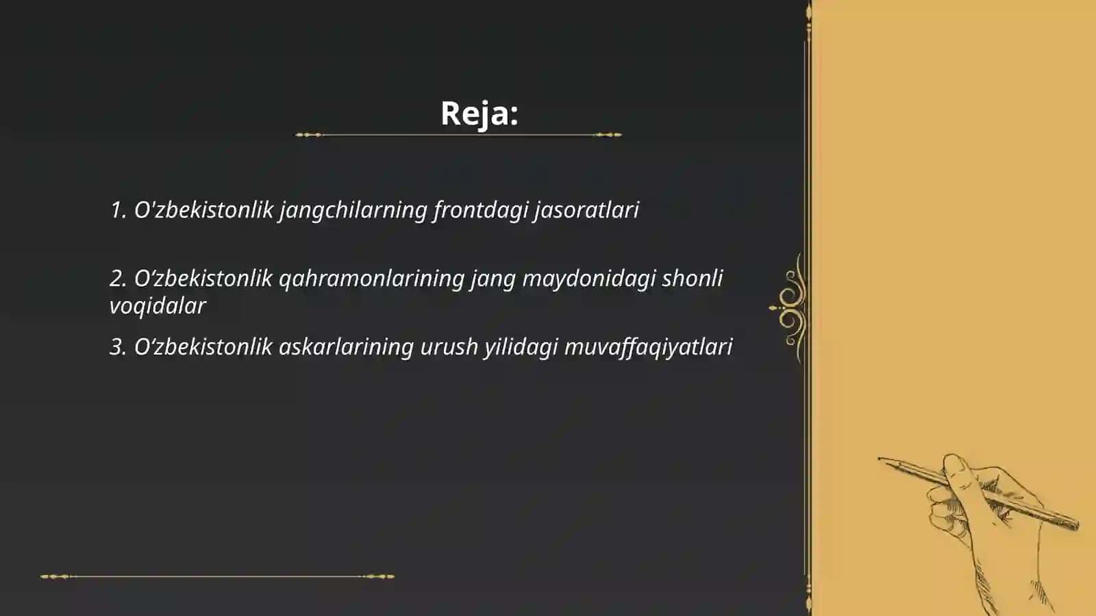 O'zbekistonliklar jasorati 2