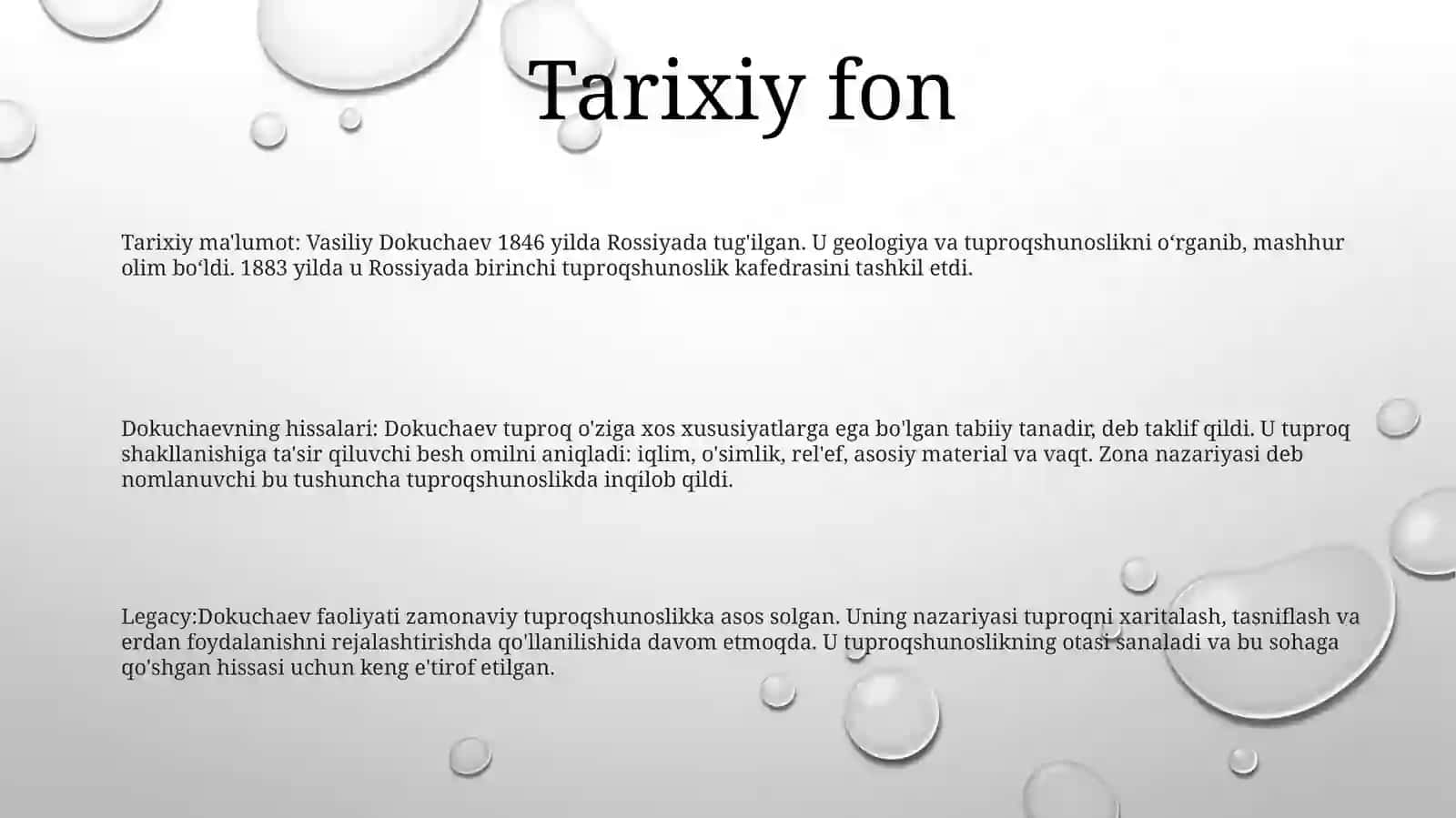 V.V.Dokuchayev-Tuproqshunoslik Va TuproqlarGeografiyasiAsoschisi 2