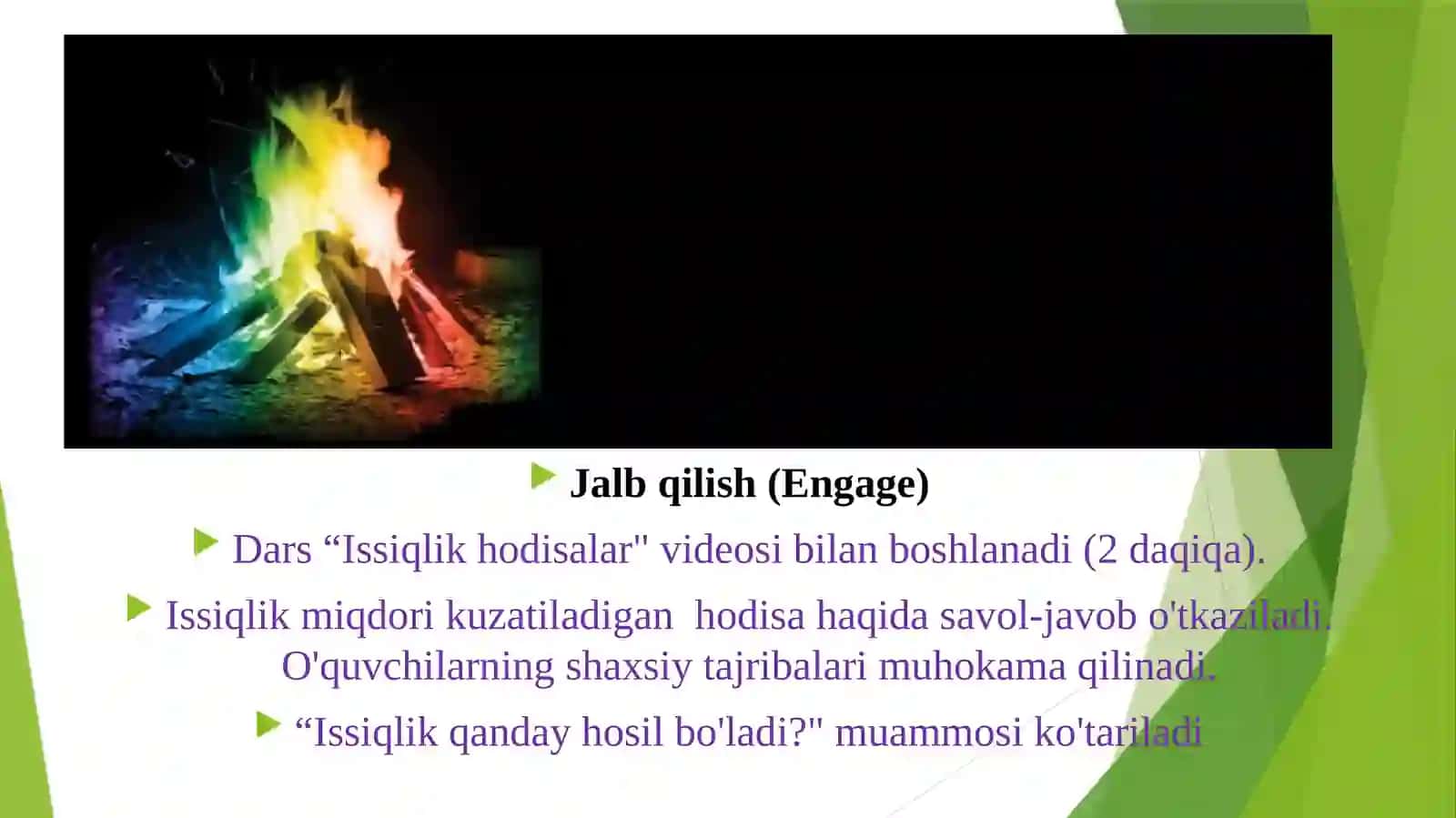 “Issiqlik miqdori”  mavzusida MIKRODARS (Fizika 9-sinf) 2
