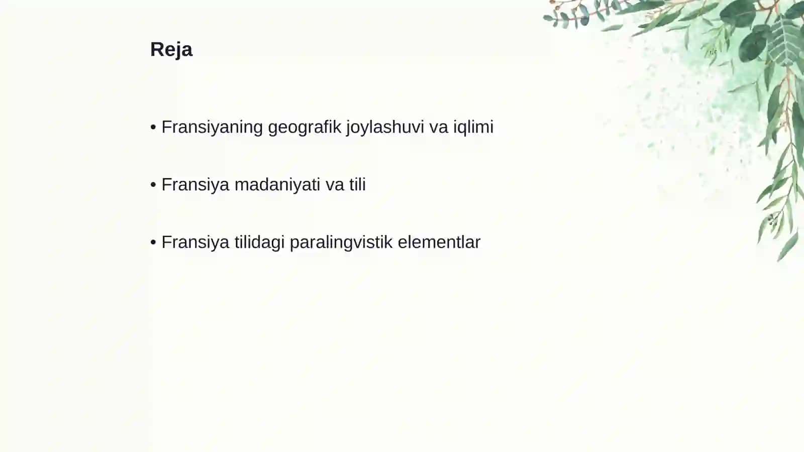 Fransiya davalati haqida malumot va uning paralingvistikasi, fonetikasi, qiziqarli malumotlar 2