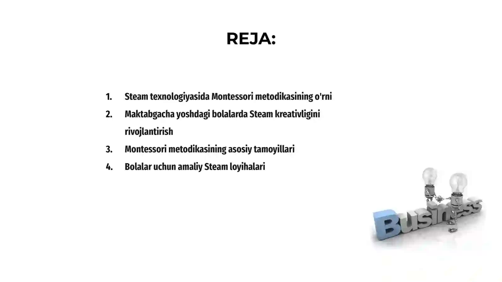 Steam texnologiyasida M.Montessori metodikasidan foydalanish 2