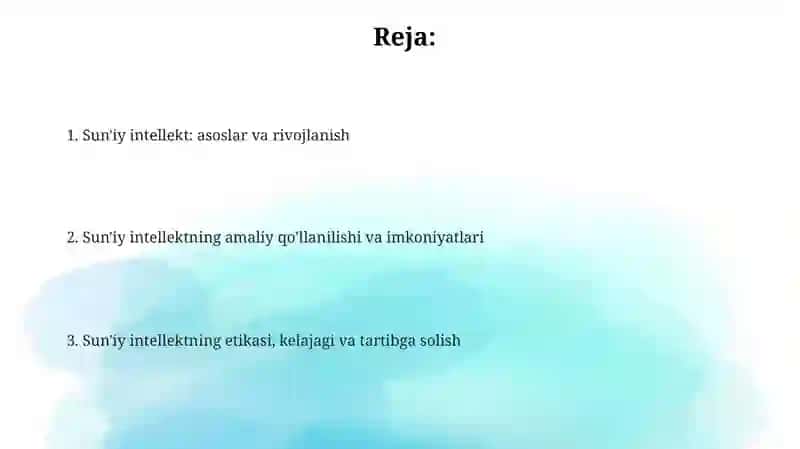 Sun'iy intellekt 2