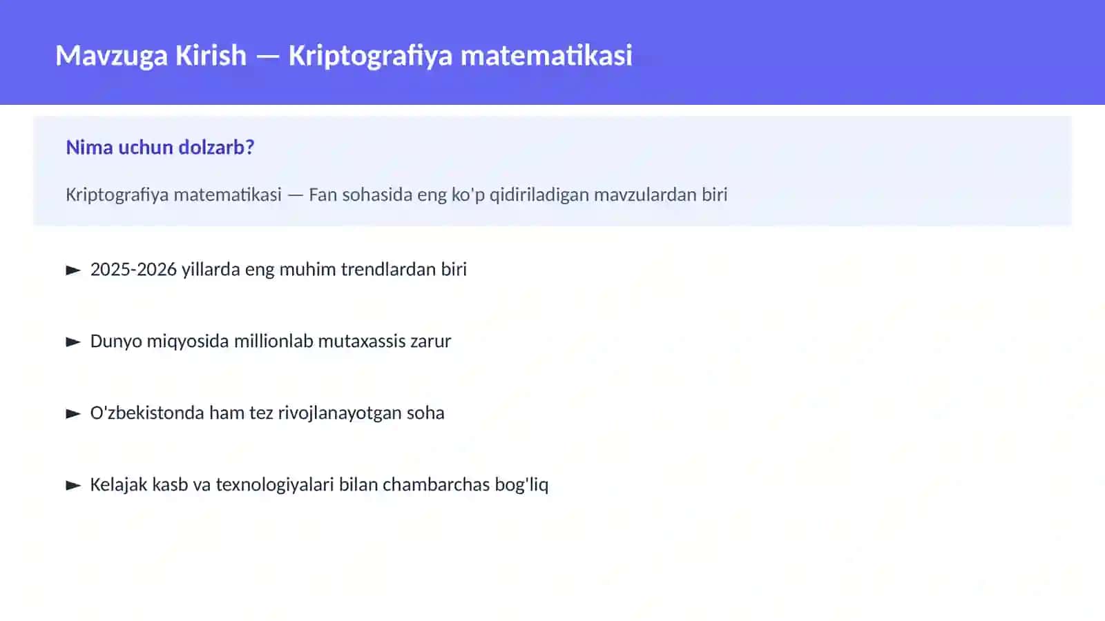 Kriptografiya matematikasi 2