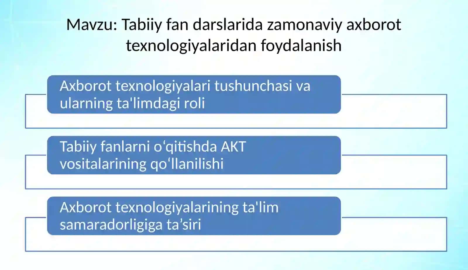 Tabiiy fanlardagi zamonaviy axborot texnologiyalaridan foydalanish 2