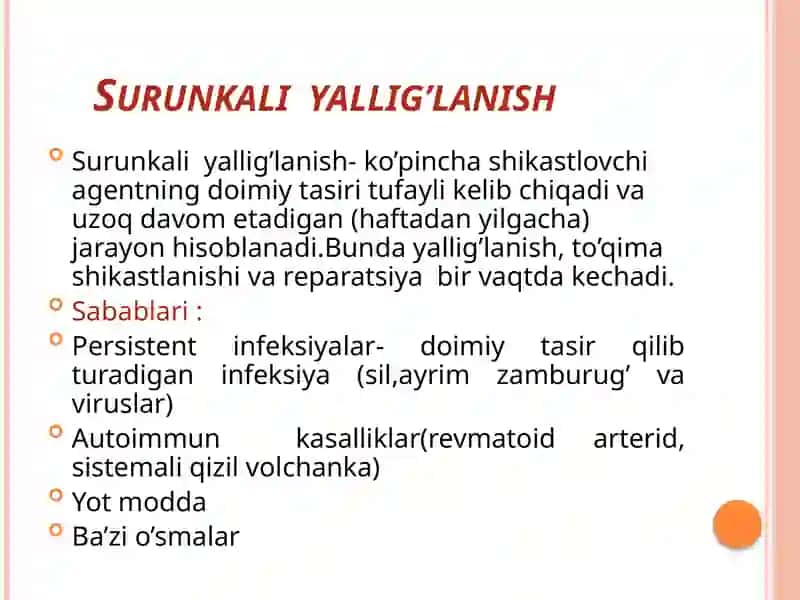 Pediatriya fakulteti 304 b-guruh talabasi Rivojiddinova Marjonaning patologik fiziologiya fanidan mustaqilishi 2