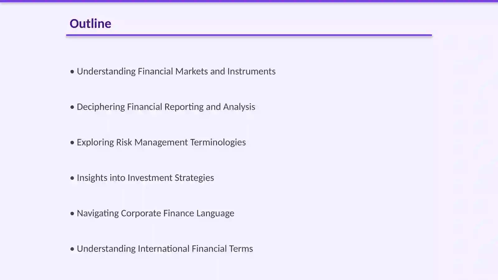 Advanced Financial Terminology in English 2
