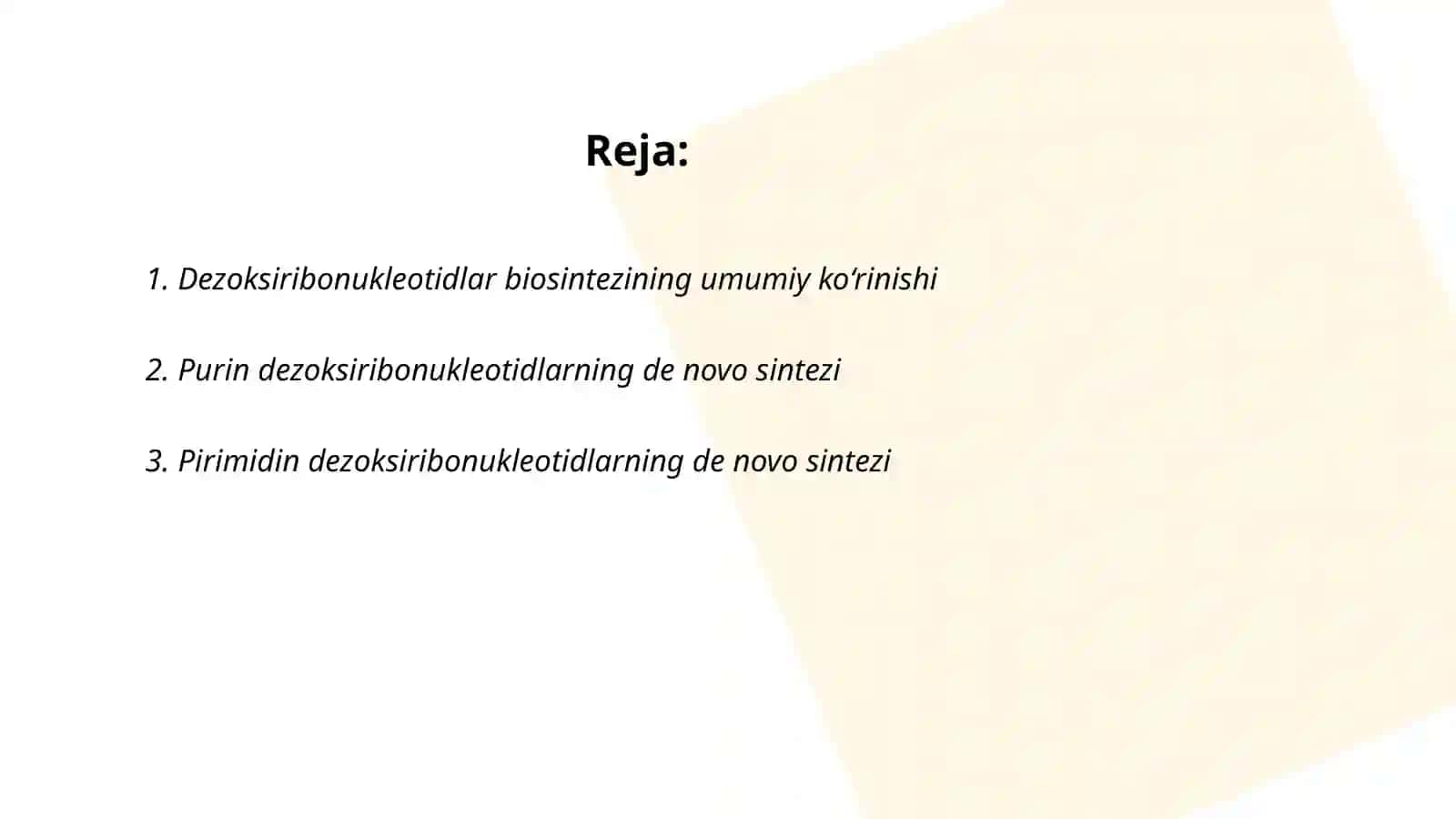 Dezoksiribonukleotidlar Biosintezi 2