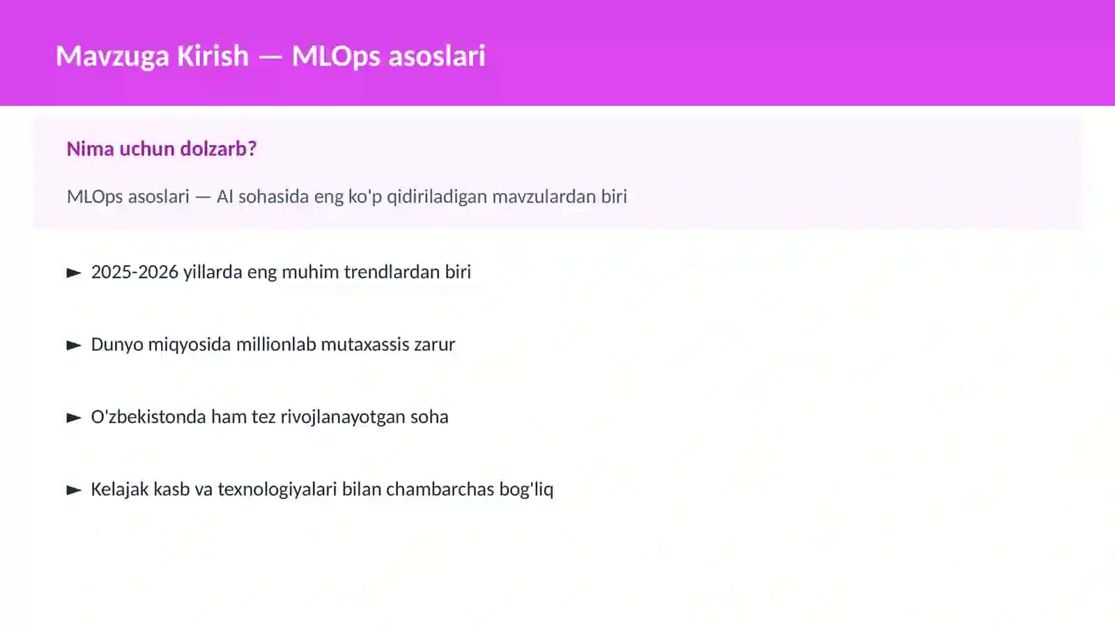 MLOps asoslari 2