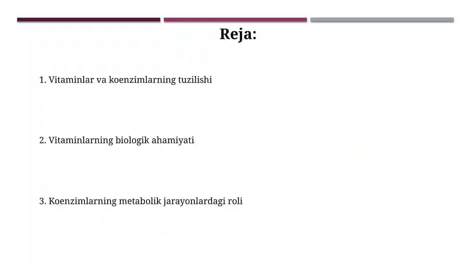 Vitaminlar va kofermentlar tuzilishi va ahamiyati 2