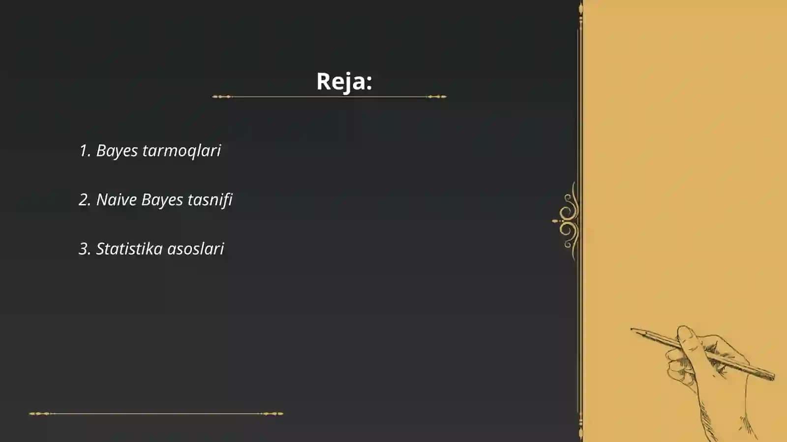 Bayes tarmoqlari 2