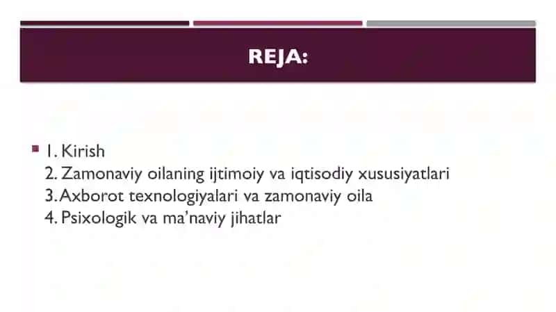 Zamonaviy oila 2