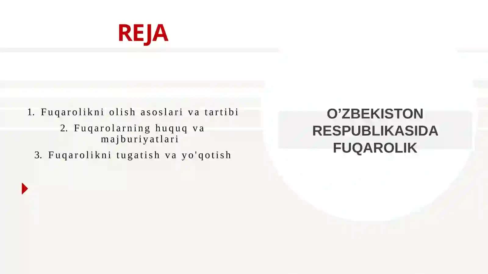 O’ZBEKISTON RESPUBLIKASIDAGI FUQAROLIK 2
