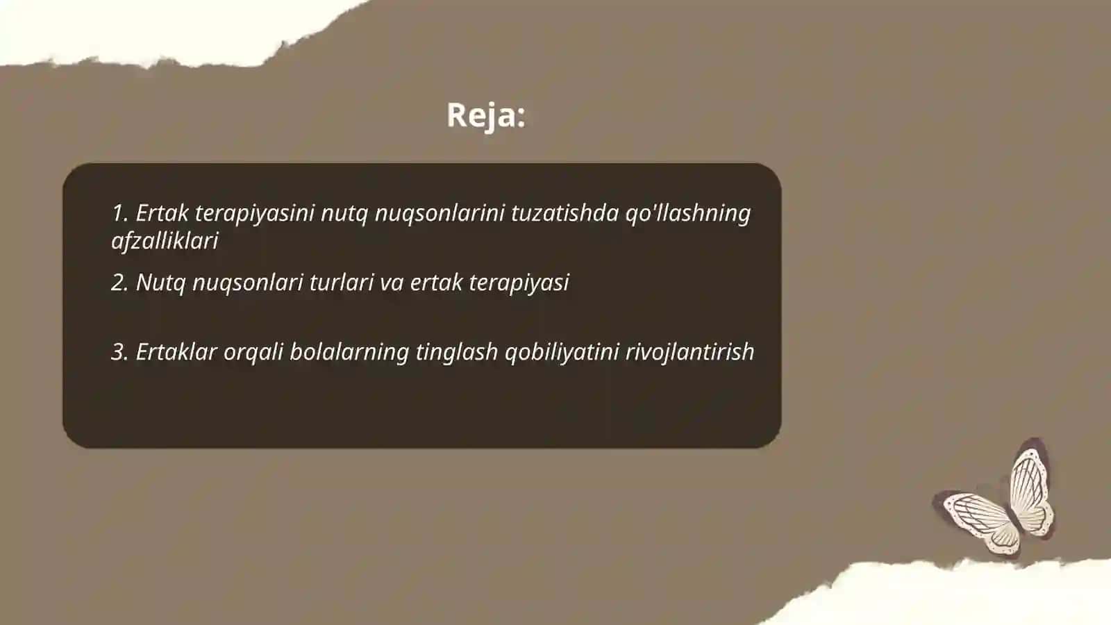 Ertak terapiyasini nutq nuqsonlarini tuzatishda qo'llashning afzalliklari 2