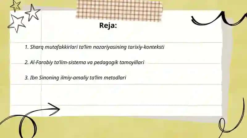 Sharq mutafakkirlari taʼlim metodlari haqida 2