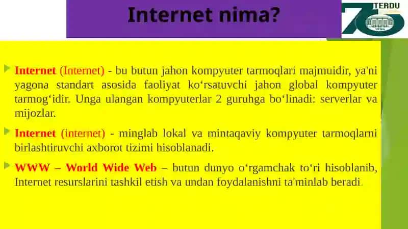 Internet va uning tarixchi uchun imkoniyatlari 2
