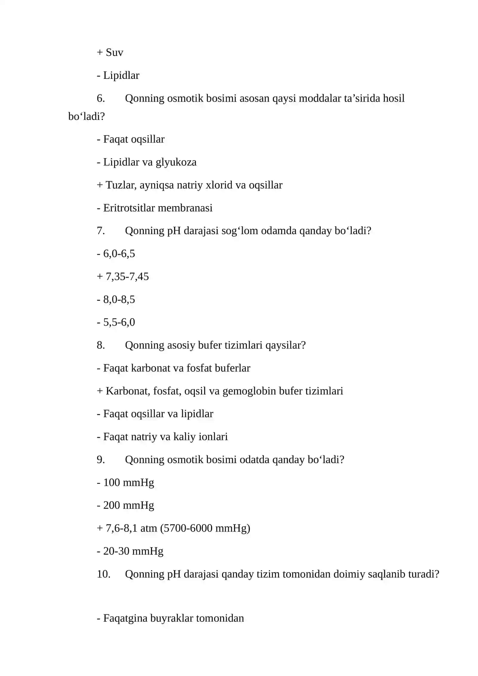Qonning umumiy fizik xususiyatlari 2