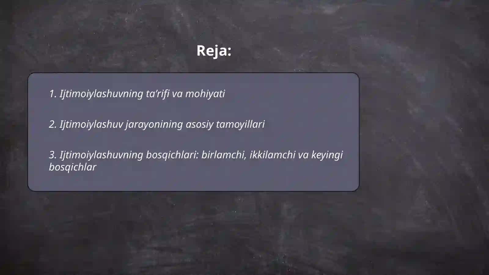 Ijtimoiylashuvi jarayoni va uning bosqichlari 2