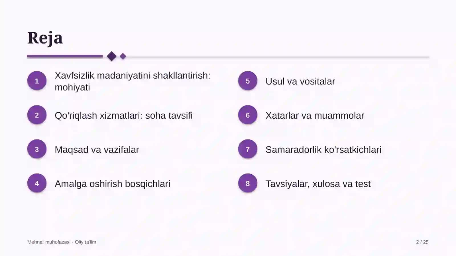 qo'riqlash xizmatlarida xavfsizlik madaniyatini shakllantirish 8237 2