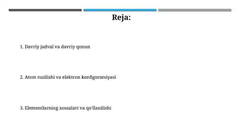 Davriy jadval va davriy qonun 2
